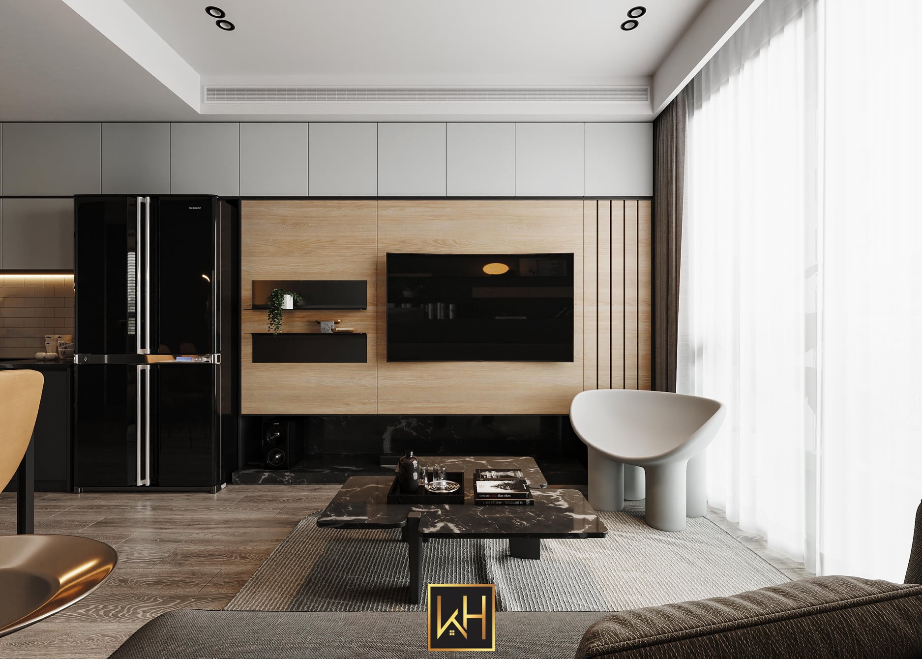 Thiết kế nội thất hiện đại với phong cách tối giản và sang trọng