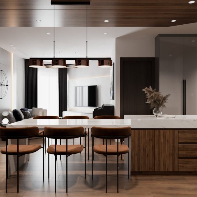 Thiết Kế Nội Thất Chung Cư 3 Ngủ – The Light