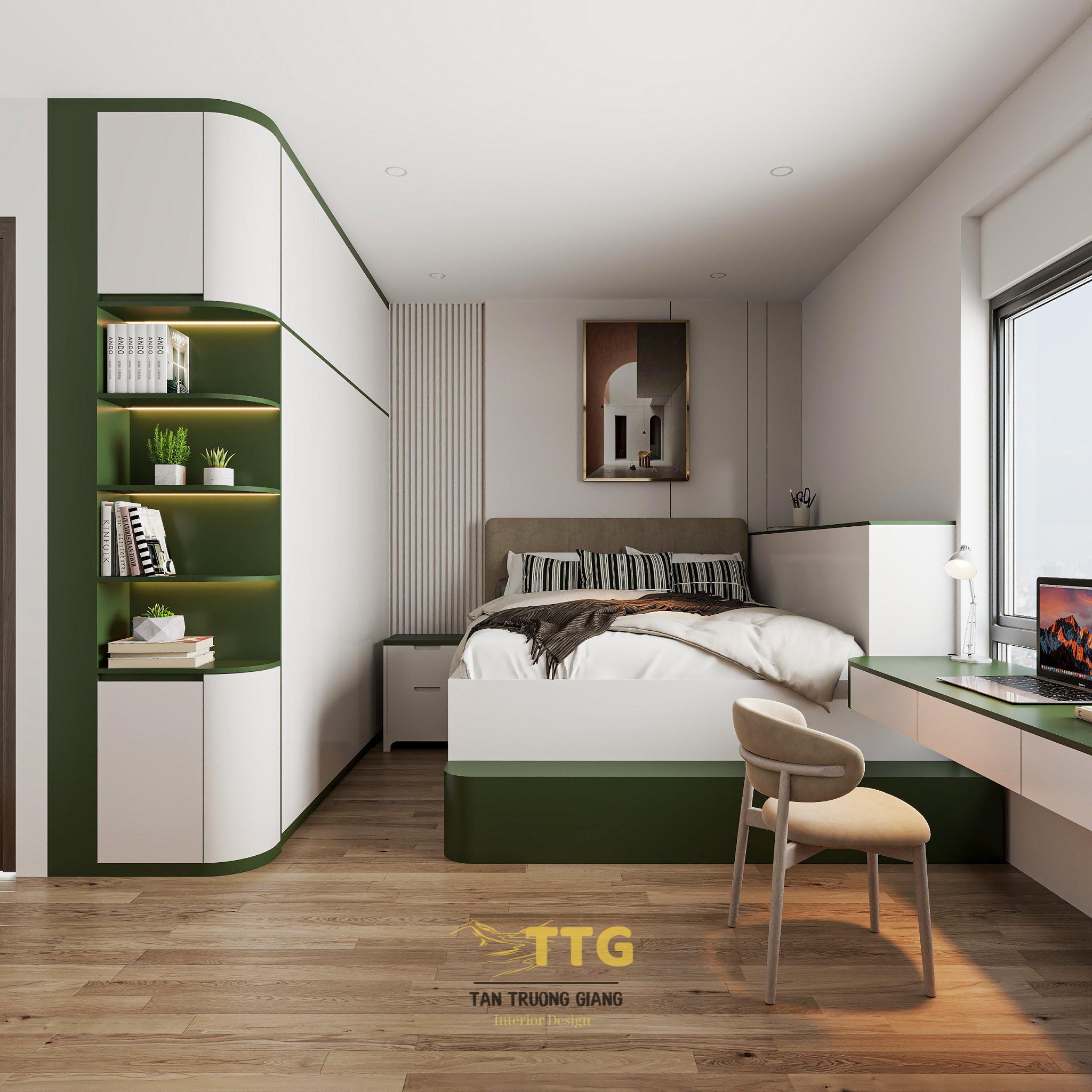 Thiết kế nội thất phòng ngủ bé trai