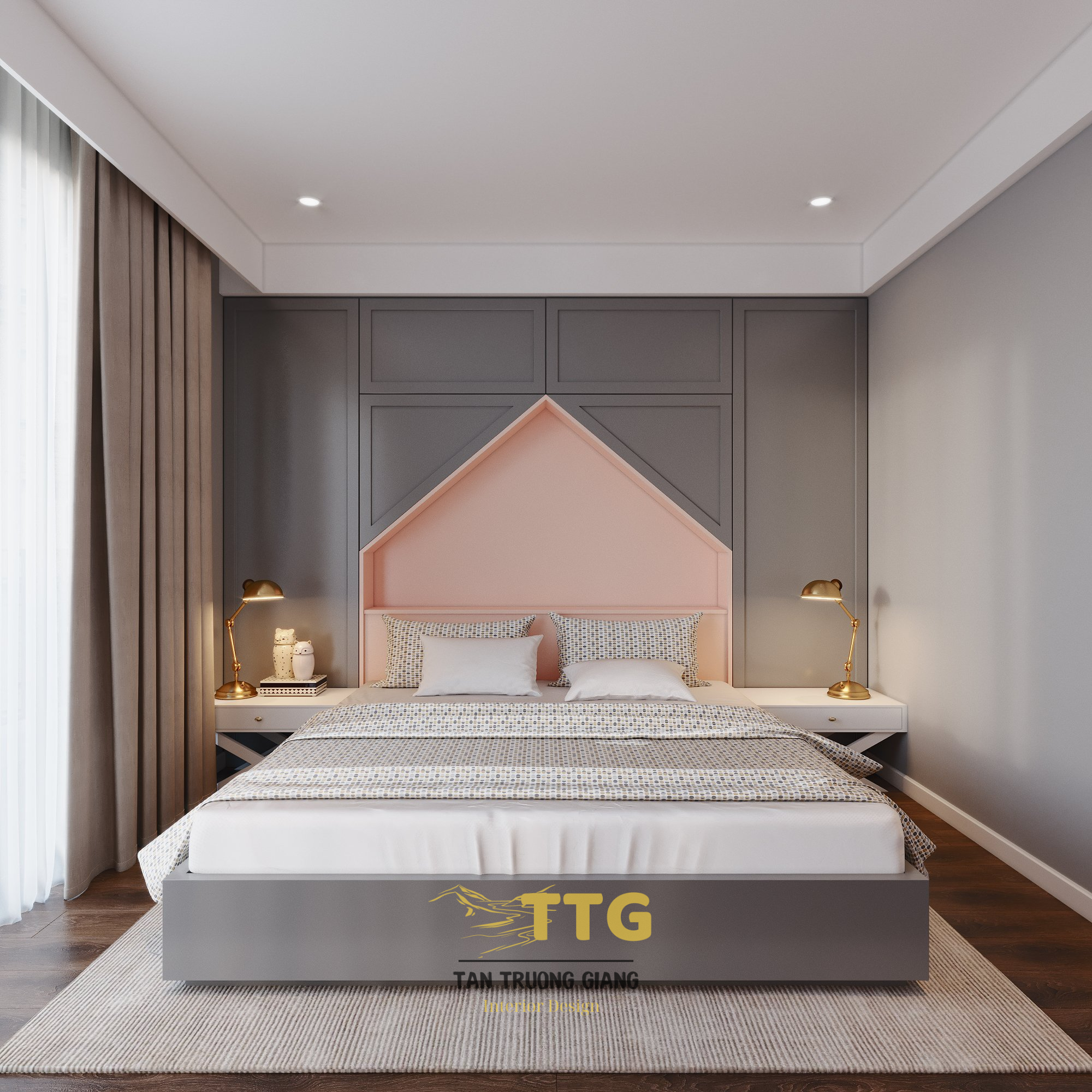 Thiết kế nội thất phòng ngủ bé gái